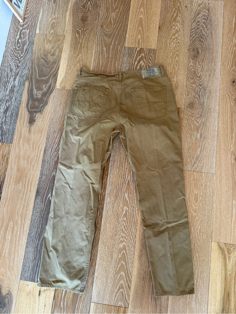 Polo Ralph Lauren Men's Tan Khaki Pants Size 36 Straight Leg Casual Chinos - Picture 3 of 6